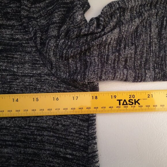 Gap Ladies Size Medium Long Sleeve Lightweight Navy & Grey Tweed Dress - Picture 5 of 7